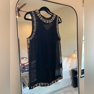 All Saints Embellished Mini Dress